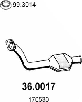 ASSO 36.0017 - Каталізатор autozip.com.ua