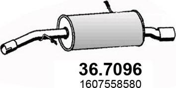 ASSO 36.7096 - Глушник вихлопних газів кінцевий autozip.com.ua