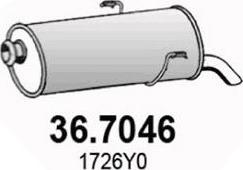 ASSO 36.7046 - Глушник вихлопних газів кінцевий autozip.com.ua