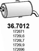 ASSO 36.7012 - Глушник вихлопних газів кінцевий autozip.com.ua
