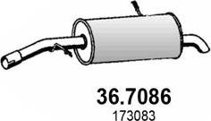ASSO 36.7086 - Глушник вихлопних газів кінцевий autozip.com.ua