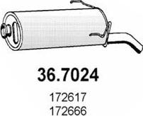 ASSO 36.7024 - Глушник вихлопних газів кінцевий autozip.com.ua