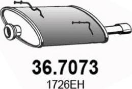 ASSO 36.7073 - Глушник вихлопних газів кінцевий autozip.com.ua