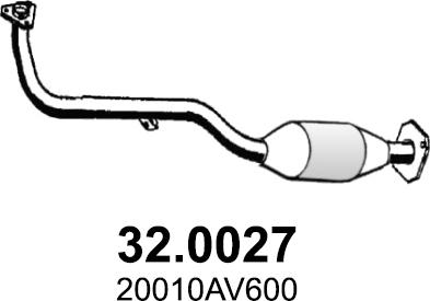 ASSO 32.0027 - Каталізатор autozip.com.ua