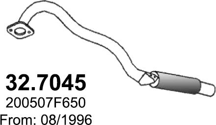 ASSO 32.7045 - Глушник вихлопних газів кінцевий autozip.com.ua