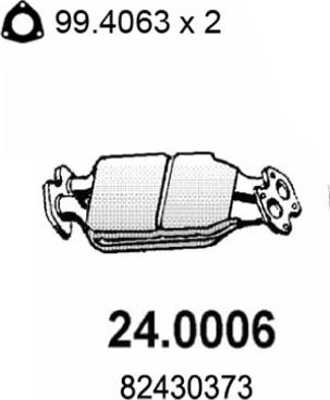 ASSO 24.0006 - Каталізатор autozip.com.ua