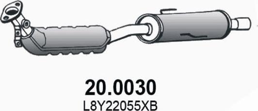 ASSO 20.0030 - Каталізатор autozip.com.ua