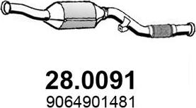 ASSO 28.0091 - Каталізатор autozip.com.ua