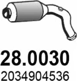 ASSO 28.0030 - Каталізатор autozip.com.ua