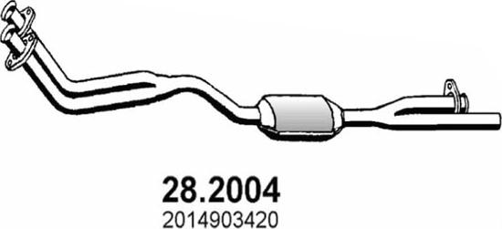 ASSO 28.2004 - Предглушітель вихлопних газів autozip.com.ua