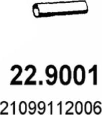 ASSO 22.9001 - Труба вихлопного газу autozip.com.ua