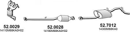 ASSO ART4427 - Система випуску ОГ autozip.com.ua