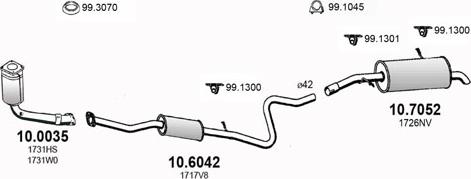 ASSO ART3972 - Система випуску ОГ autozip.com.ua