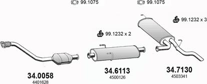 ASSO ART3486 - Система випуску ОГ autozip.com.ua