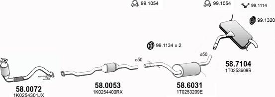 ASSO ART3065 - Система випуску ОГ autozip.com.ua