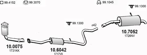ASSO ART3235 - Система випуску ОГ autozip.com.ua