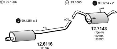 ASSO ART2991 - Система випуску ОГ autozip.com.ua