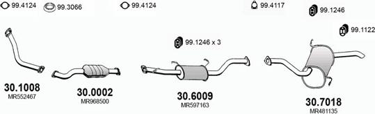 ASSO ART2905 - Система випуску ОГ autozip.com.ua