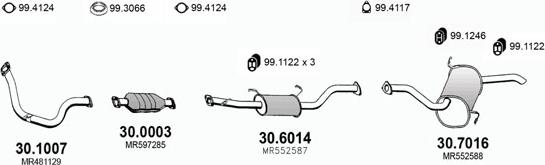 ASSO ART2903 - Система випуску ОГ autozip.com.ua