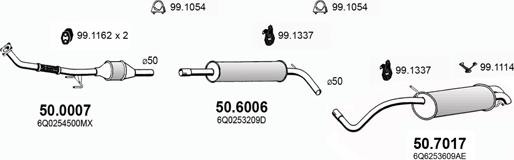 ASSO ART2917 - Система випуску ОГ autozip.com.ua