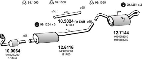 ASSO ART2831 - Система випуску ОГ autozip.com.ua