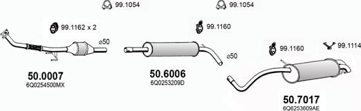 ASSO ART2272 - Система випуску ОГ autozip.com.ua