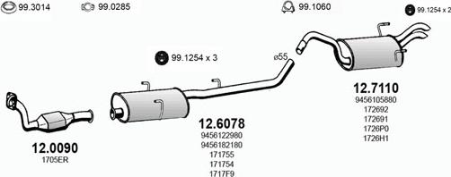 ASSO ART2793 - Система випуску ОГ autozip.com.ua