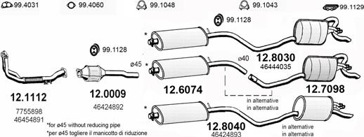 ASSO ART2743 - Система випуску ОГ autozip.com.ua