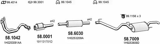 ASSO ART2706 - Система випуску ОГ autozip.com.ua