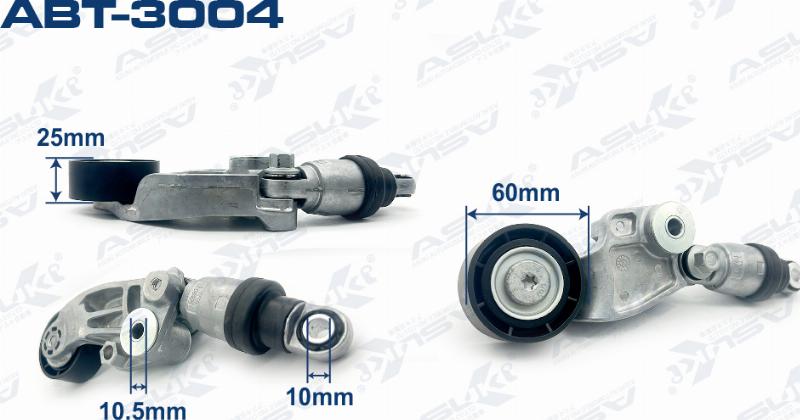 ASUKI ABT-3004 - Натягувач ременя, поліклиновий ремінь autozip.com.ua