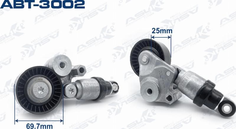 ASUKI ABT-3002 - Натягувач ременя, клинові зуб. autozip.com.ua