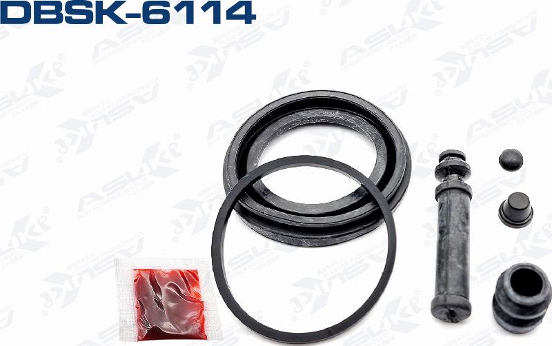 ASUKI DBSK-6114 - Ремкомплект, гальмівний супорт autozip.com.ua