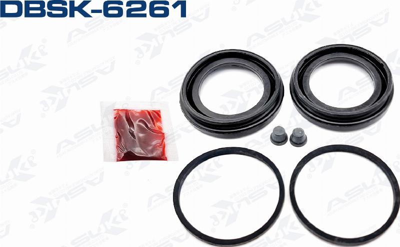 ASUKI DBSK-6261 - Ремкомплект, гальмівний супорт autozip.com.ua