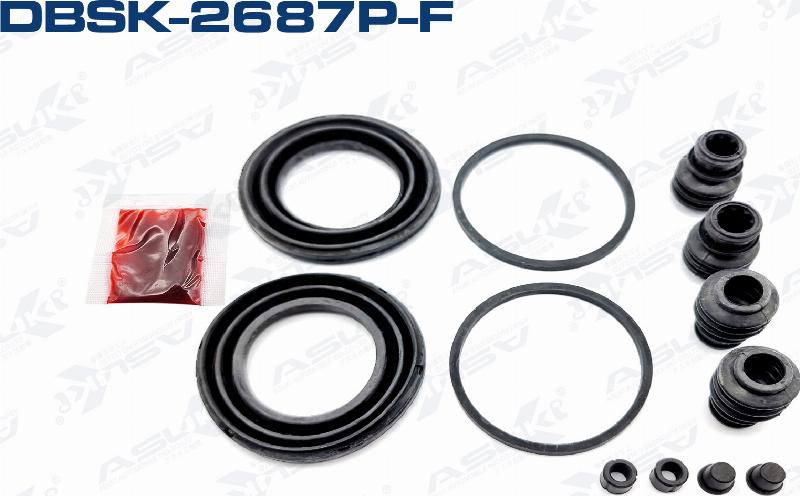 ASUKI DBSK-2687P-F - Ремкомплект, гальмівний супорт autozip.com.ua