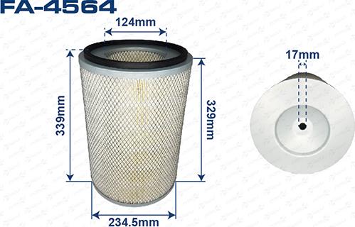 ASUKI FA-4564 - Повітряний фільтр autozip.com.ua