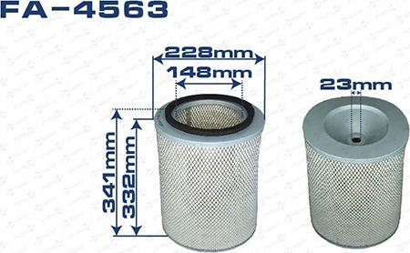ASUKI FA-4563 - Повітряний фільтр autozip.com.ua