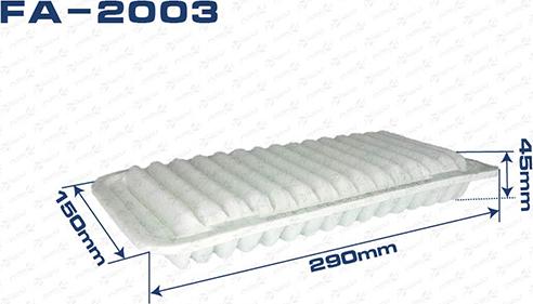 ASUKI FA-2003 - Повітряний фільтр autozip.com.ua