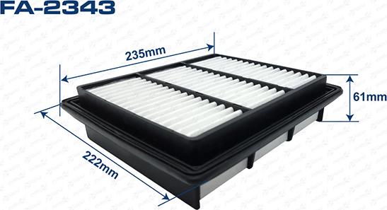 ASUKI FA-2343 - Повітряний фільтр autozip.com.ua