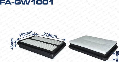 ASUKI FA-GW1001 - Повітряний фільтр autozip.com.ua