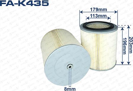 ASUKI FA-K435 - Повітряний фільтр autozip.com.ua