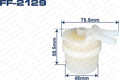 ASUKI FF-2129 - Паливний фільтр autozip.com.ua