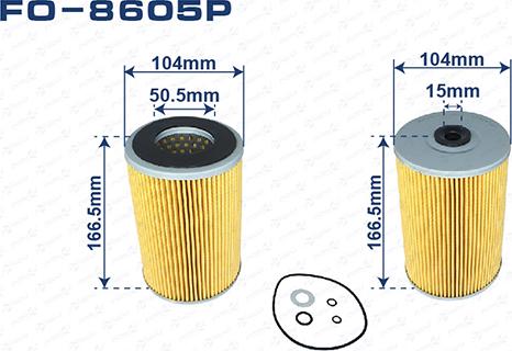 ASUKI FO-8605P - Масляний фільтр autozip.com.ua