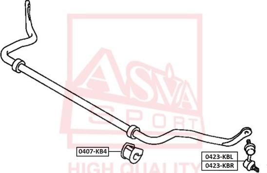 ASVA 0423-KBR - Тяга / стійка, стабілізатор autozip.com.ua