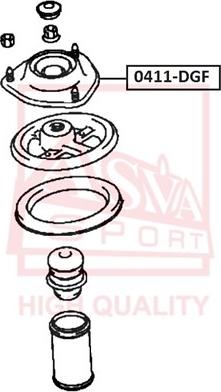 ASVA 0411-DGF - Опора стійки амортизатора, подушка autozip.com.ua