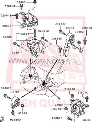 ASVA 0412-CYRH - Подушка, підвіска двигуна autozip.com.ua