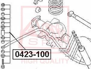 ASVA 0423-100 - Тяга / стійка, стабілізатор autozip.com.ua