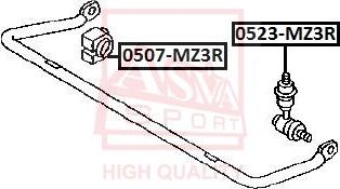 ASVA 0523-MZ3R - Тяга / стійка, стабілізатор autozip.com.ua