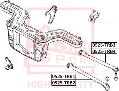 ASVA 0525-TRB4 - Важіль незалежної підвіски колеса autozip.com.ua