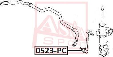 ASVA 0523-PC - Тяга / стійка, стабілізатор autozip.com.ua