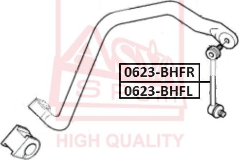 ASVA 0623-BHFR - Тяга / стійка, стабілізатор autozip.com.ua